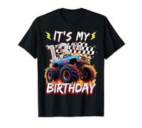 13 Year Old Boys Monster Truck It's My 13th Birthday Party Camiseta