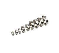 130 abrazaderas de manguera continuas de una sola oreja o 1 alicates de abrazadera de Clip, anillos de cincha de combustible de acero inoxidable de 7-21mm(130pcs with plier)