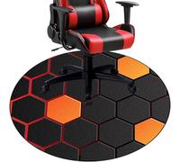 130 cm/51.18" Alfombrilla para Silla Gaming, Oficina Protector Suelo, Alfombra Protectora Suelo, Alfombra Silla Oficina Antideslizante, Alfombra Silla Ruedas, Tapete de Protección de Madera/baldosas