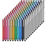 130 lápices capacitivos para pantallas táctiles, lápiz capacitivo delgado universal, compatible con la mayoría de dispositivos con pantalla táctil capacitiva, 10 colores