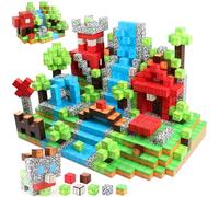 130 Piezas Bloques de Construcción Magnéticos,Blocks Bloques Construccion Niños,Stem Montessori Build Mine Magnet World Set,Juguetes Magnéticos Sensoriales,Juguetes Niños 3 años,Regalo para Niños