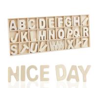 130 Piezas Letras de Madera Decorativas 3cm Letras Madera Pequeñas Letras Mayúscula de A a Z Educación Infantil para DIY Manualidades Decoración Fiestas