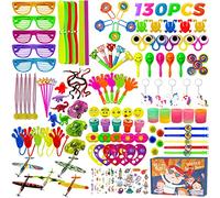 130 Piezas Relleno Piñata Cumpleaños Infantil, Regalo Juguetes Rellenar Bolsas de Fiesta a Granel, Party Favores Juguetes Complementos para Carnavales Pascua Halloween Navidad para Niñas Niños