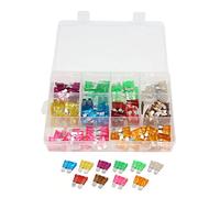 130 Uds 3A 5A 7. 10A 15A 20A 25A 30A 35A 40A ATC ATO Auto coche camión Kit de fusibles hoja Regular