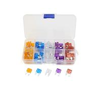 130 Uds 5A 15A 25A 35A 40A APM ATM Auto coche camión SUV Mini hoja tipo fusible Kit