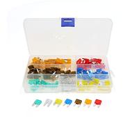 130 Uds 5A 7. 10A 15A 20A 25A 30A APM ATM Auto camión SUV Mini hoja tipo fusible Kit