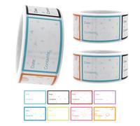 1300 Piezas Etiquetas Adhesivas, Etiquetas Adhesivas Para Alimentos, Etiquetas Adhesivas Autoadhesivas, Etiquetas Adhesivas En Blanco, Herramientas De Etiquetado De Cocina