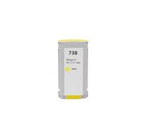 130ml/300ml 738XL 676M6A 676M7A 676M8A 498N8A Premium Ink Cartridge Compatible For H-*0P738 for H-*0P D-signJet T950 T850 Pigment(130ml Yellow)