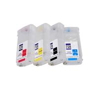 130ML Bulk Ink Cartridge Refill with Chip Compatible with 728 DesignJet T830 T730 Printers F9J68A F9J67A F9J66A F9J65A Models 730 830 728