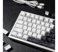 131 teclas PBT Keycaps Dye Sub Black Keycaps Cherry Profile Keycaps Compatible con 60%/65%/75%/95% Cherry Mx Switch Teclado Mecánico