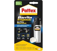 Pattex Barrita Arreglatodo, masilla bicomponente extrafuerte, pasta moldeable para pegar y reparar, resina epoxi barnizable y lijable para múltiples materiales, tubo 48 g