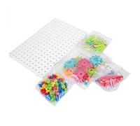 133 piezas DIY Ensamblaje de cadena de engranajes juguete niños rompecabezas educativo conjunto de equipos de juguete con cadena de bloqueo editable