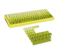 133 teclas amarillo degradado limón PBT doble disparo brillo lateral a través de teclas retroiluminadas perfil OEM para teclado mecánico MX 108 96 87 NJ80 KBD67 ID80 84 68 64