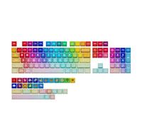 133Keys Rainbow Keycaps XDA Profile Thick PBT Keycap for 61/87/104/108 Layouts Mechanical Keycaps Keycaps Keycaps Set