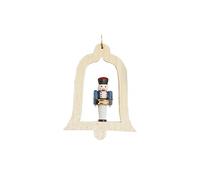 13439 - Ornamentos de Richard Glaesser - Drummer in Bell - 3.25 """" H x 2.5 """" W x 1 """" D