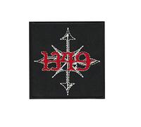 1349 Black Metal Band parche patch bordado con logotipo para planchar de hierro en apliques