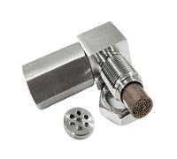 135 Grad O2 Sensor Mini Katalysator - Universal Edelstahl Adapter Connector | Drei-Wege Catalytic Exhaust Extender | Sauerstoffsensor Spacer Für Engine Performance Mods Nicht, Alle Fahrzeuge