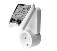 135 grados ángulo de visión medidor de potencia zócalo para monitoreo de energía de doble tasa con pantalla de consumo de energía en tiempo real