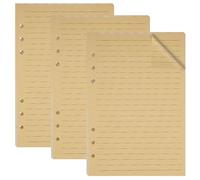 135 Hojas/270páginas Papel de Recambio A5, 21 X 14 cm, Papel de Recambio A5 con 6 Anillas, A5 Papel Kraft, para Cuadernos Diarios Inserción, Diy Scrapbooks, Calendario, Planificador