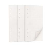 135 Hojas de Papel de Recambio A6(171x94mm), Papels de Inserción de Planificador para A6 6 Agujeros Cuadricula de Puntos de Notas para Filofax Bullet Journals Diario