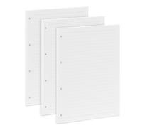 135 Hojas Papel de Recambio Rayado, 29 x 21 cm, Formato A4 con 4 Agujeros, 100 g/m² Bloc Rayadas para Letra Grande - Ideal para Escuela, Universidad y Oficina, Escritura Clara y Ordenada