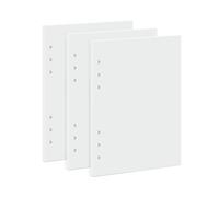 135 Hojas Repuesto Cuaderno A5 Blanco 6 Agujeros 142x210mm Recargable Papel