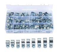 135 pieces of fuel injection hose clamp galvanized steel hose clamp combination kit 8-18 mm