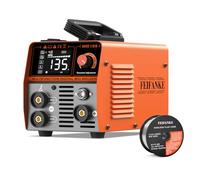 135A 230V Soldador Hilo Continuo Sin Gas 3 en 1 Portátil Máquina de Soldar MIG con IGBT Inversor Soldadora MIG, Pantalla LED, Alambre de 1.0mm+Hilo Para Soldar Sin Gas 0,8 mm 1KG Hilo Flux E71T-GS Hil