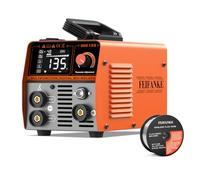 135A 230V Soldador Hilo Continuo Sin Gas 3 en 1 Portátil Máquina de Soldar MIG con IGBT Inversor Soldadora MIG, Pantalla LED, Alambre de 1.0mm+Hilo Para Soldar Sin Gas 1,0 mm 1KG Hilo Flux E71T-GS Hil