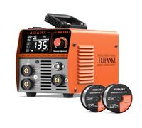 135A 230V Soldador Hilo Continuo Sin Gas 3 en 1 Portátil Máquina de Soldar MIG con IGBT Inversor Soldadora MIG, Pantalla LED, Alambre de 1.0mm+Hilo Para Soldar Sin Gas 1,0 mm 2KG Hilo Flux E71T-GS Hil