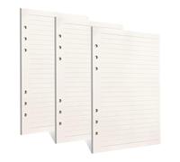 135pcs Papel de Recarga A5 de 6 Agujeros para Carpetas Planificador Organizador - Notas Recargables para Diseño, Agenda y Más (Línea)
