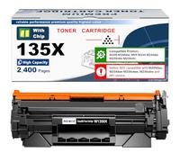 135X W1350X ( 135A W1350A ) Tóner Cartucho [con Chip] Alto Rendimiento 2400 páginas Compatible para HP Laserjet M207dw M209 M209d M209dw M234 M234d M234dw M234sdw M234sdn M235sdw Impresora