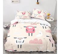 135X200Cm Funda Nordica Viene con 2 Fundas De Almohada De 40X75Cm. Funda Nordica Cama 90 Animales Nórdicos Poliéster Antiarrugas Sin Hierro