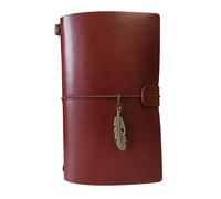 136 Hojas/Libro de Diario Retro con Cubierta de Cuero Sintético, Cuaderno, Diario, Ner, Viajes, Negocios, Regalo de Vacaciones
