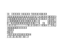 136 Keys Teclas Experiencia para mejorar las tapas de teclas con patrón minimalista Sustitución de teclas ergonómicas