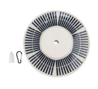 136-LED Solar Bandera Asta Luz Para 15-25 Pie Astas Con 66 Células Solares Batería 2500mAh Y Protección IP55