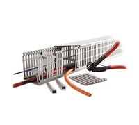 1369106 Canalización gris PVC abierta Panel