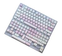 136Keys - Tecla de conejo para teclados mecánicos, teclas subbed de tinte para interruptores