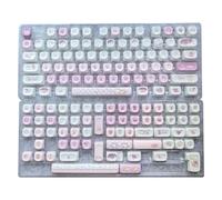 136Keys - Tecla de conejo para teclados mecánicos, teclas subtituladas de tinte para interruptores, teclas de altura MOA