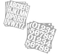 138 piezas de letras y números de buzón de 2 pulgadas para exterior, kit de letras y números de vinilo autoadhesivo, pegatinas de letras y números blancos para señales de buzón, autos