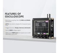 138 PRO Mini osciloscopio digital de mano 2 5MSas frecuencia de muestreo 200 KHz ancho de banda con un solo canal y múltiples modos de disparo para pruebas de señal (con sonda 10-x)