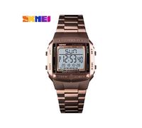 (1381 oro café) SKMEI 1381 Relojes electrónicos deportivos militares para hombre Reloj digital LED resistente