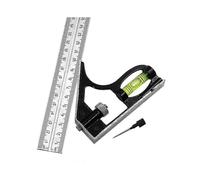 (1384) Combinación de 300 mm, regla angular combinada, escuadra combinada, escuadra combinada, acero