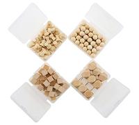 139 pasadores de madera, combinados octogonales en forma de I, redondos, cuadrados, de madera, para pizarras de corcho, mapas, fotos, pósteres, calendario, proyectos de manualidades