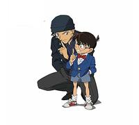 13cm para Detective Conan pegatinas creativas para coche Protector de puerta de coche calcomanía Material de vinilo calcomanías de moda