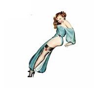 13cm para Pin Up Girl pegatinas de coche de moda calcomanía de reparación impermeable DIY vinilo de impresión personalizada