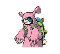 13cm x 10,4 cm para mujer mutante monstruo coche pegatinas Snowboard motocicleta creativa familia refrigerador