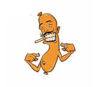 13cm x 10,5 cm para salchicha Fest dibujos animados Anime coche pegatinas vinilo JDM parachoques maletero