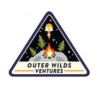 13cm x 10,7 cm para Outer Wilds Ventures pegatinas de vinilo para coche monopatín camión SUV ventana