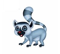 13cm x 10,8 cm para Cute Lemur Car Truck Decal parachoques ventana pegatinas impermeables oclusión